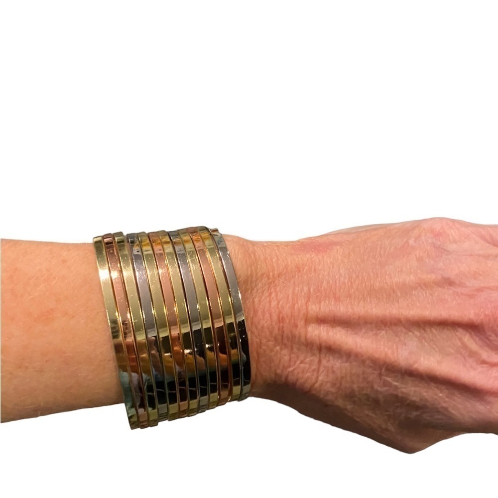 Tri-colored Cuff Bracelet - Picture 6 of 8